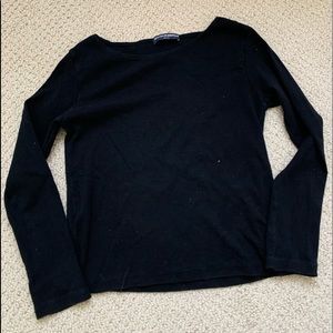 BRANDY MELVILLE BLACK LOND SLEVE TOP